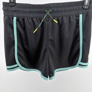 Reebok Les Mills Speedwick Women's Running Training Shorts Black Teal Size M
